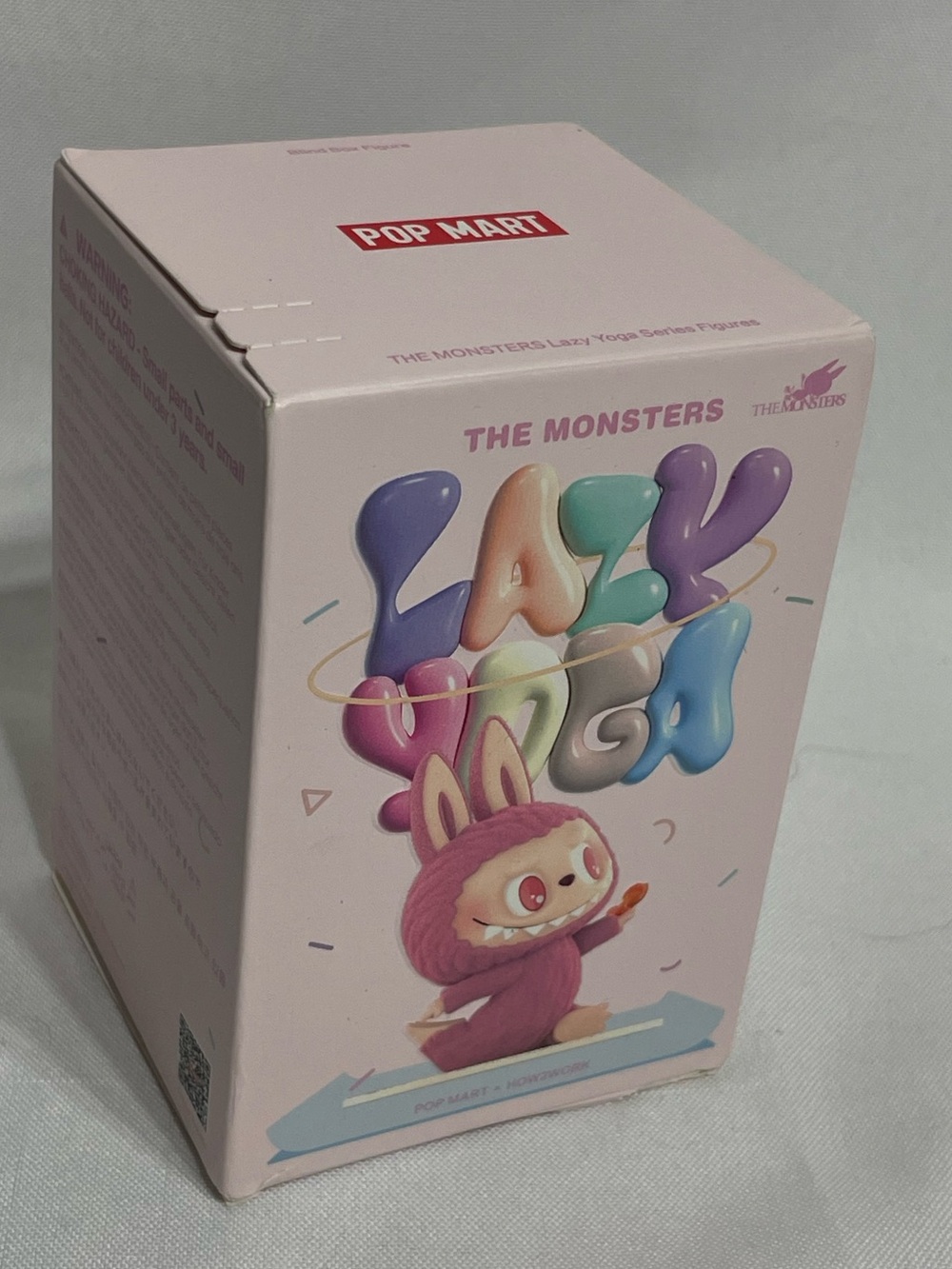New POP MART collectible figure blind bag box from The Monsters Lazy Yoga series